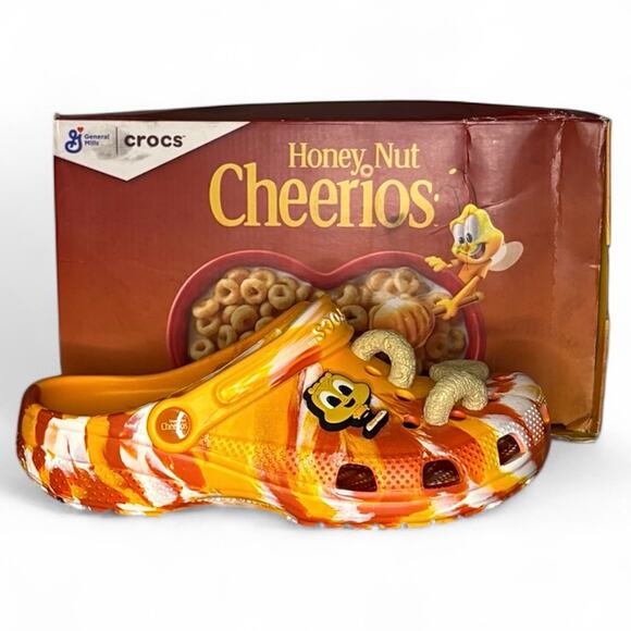 NEW Honey Nut Cheerios x CROCS Size J6 EU 37-38 Womens 7-8 NWT Streetwear Kids - Picture 6 of 16